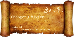 Csengery Vivien névjegykártya