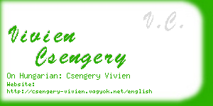 vivien csengery business card